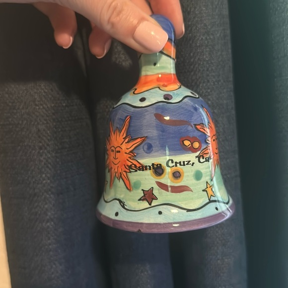 Sun and Beach Themed Santa Cruz Bell - Picture 1 of 2